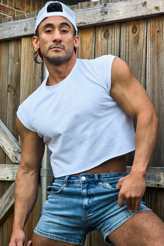Camiseta de tirantes Escapism Muscle-Fit - Carne de res