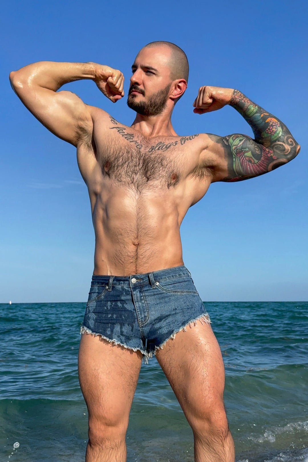 Shorts vaqueros de verano de 6,35 cm - Azul real