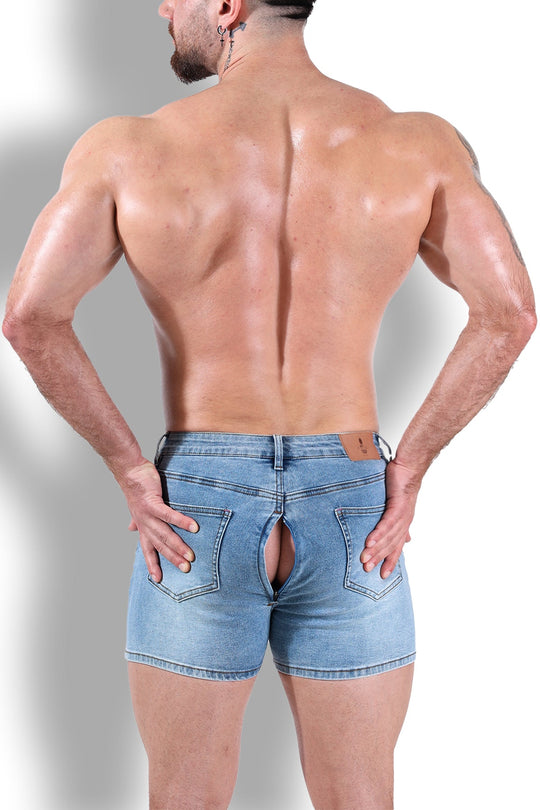 Shorts vaqueros Peek-A-Boo - Azul oscuro