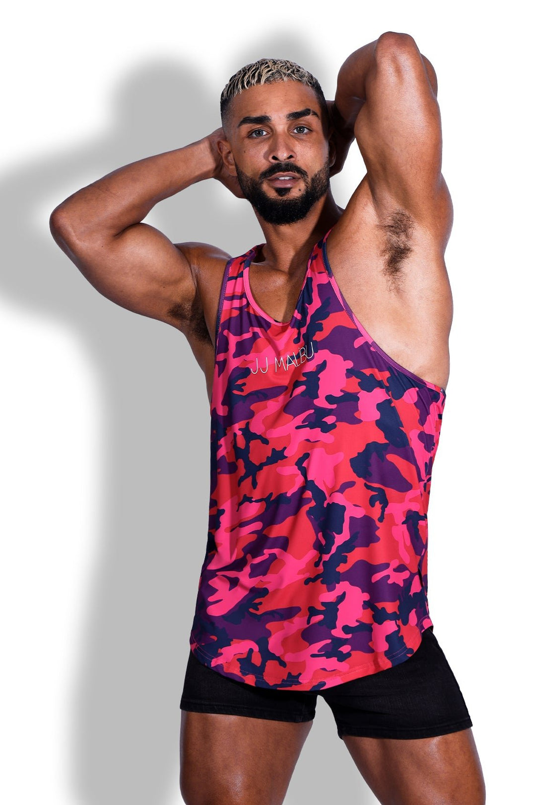 Camiseta sin mangas Feel-Me con escote redondo - Camuflaje morado