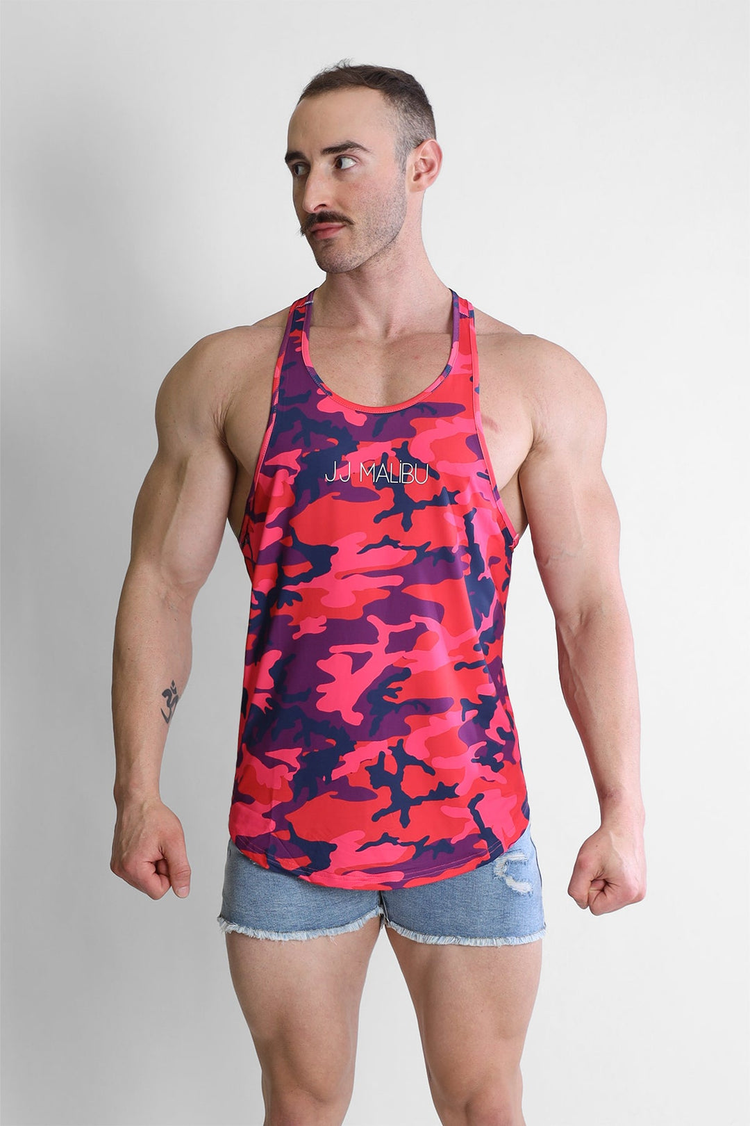 Camiseta sin mangas Feel-Me con escote redondo - Camuflaje morado
