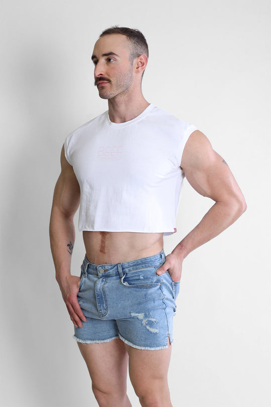 Camiseta de tirantes Escapism Muscle-Fit - Carne de res