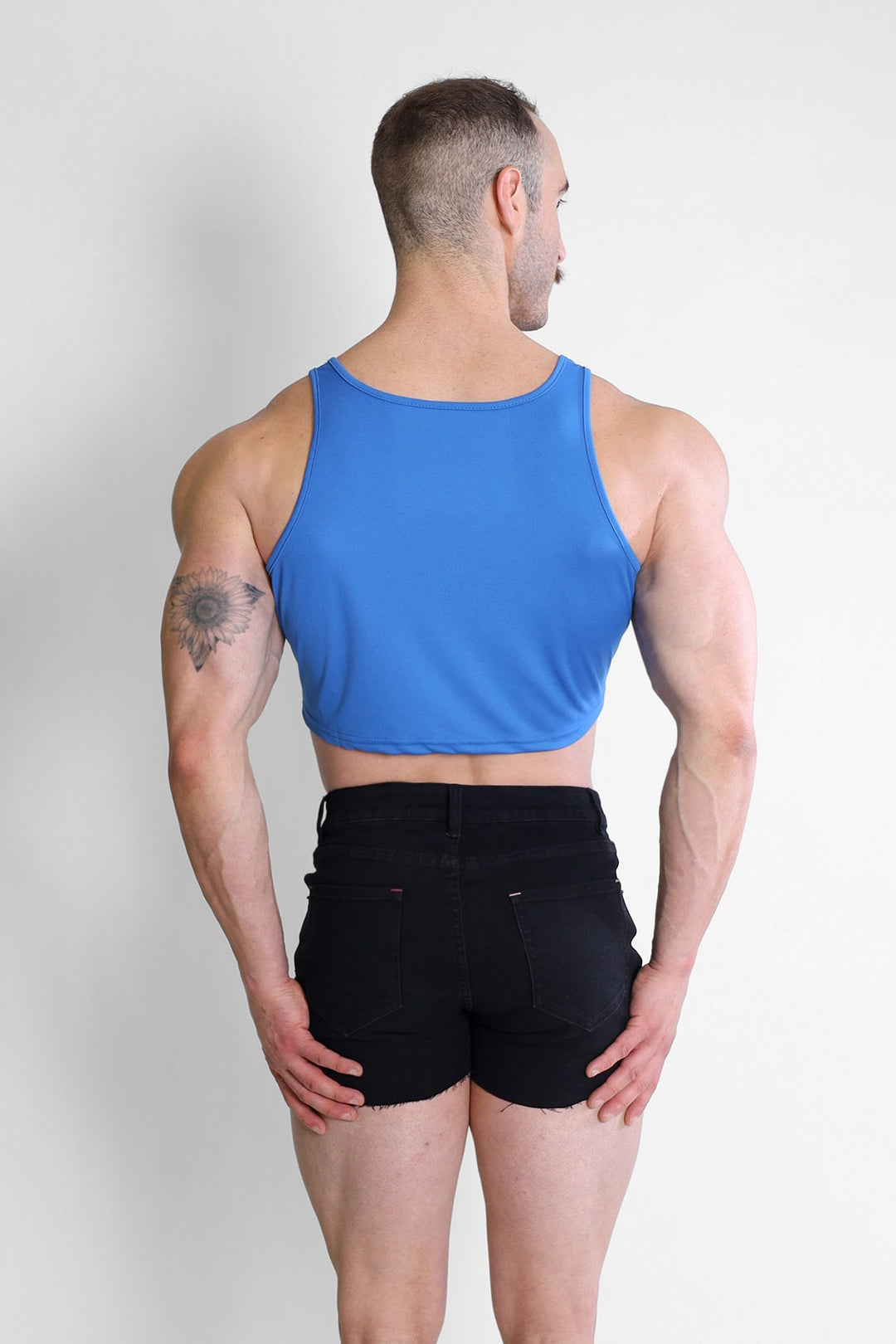 Top deportivo corto JJ - Azul rey