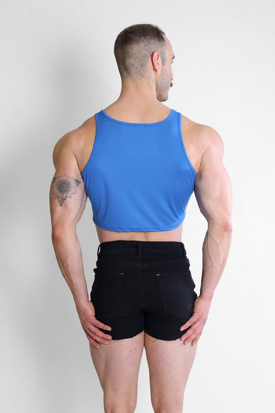 Top deportivo corto JJ - Azul rey