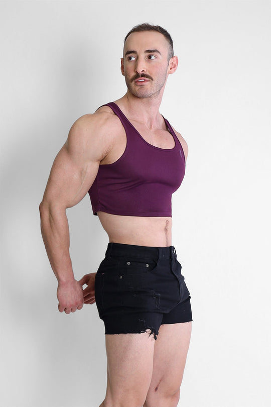 Top deportivo corto JJ - Morado
